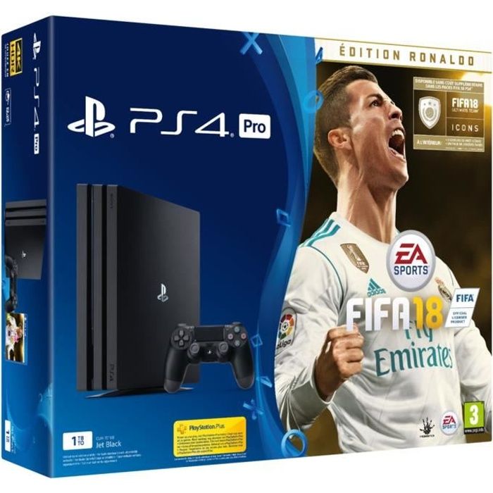 Console de salon - Sony - PS4 Pro 1 To - FIFA 18 - Technologie Frostbite - Bundle