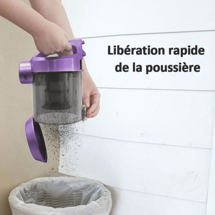 Aspirateur Traîneau sans sac Cyclonique 1200W - Capacité 3,0 L - Aspirateur léger pour Tapis et Sols durs – Image 3