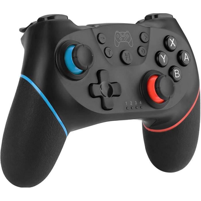 Manette de jeu - Qumox - Switch Pro - Sans fil - Bluetooth - Noir – Image 2