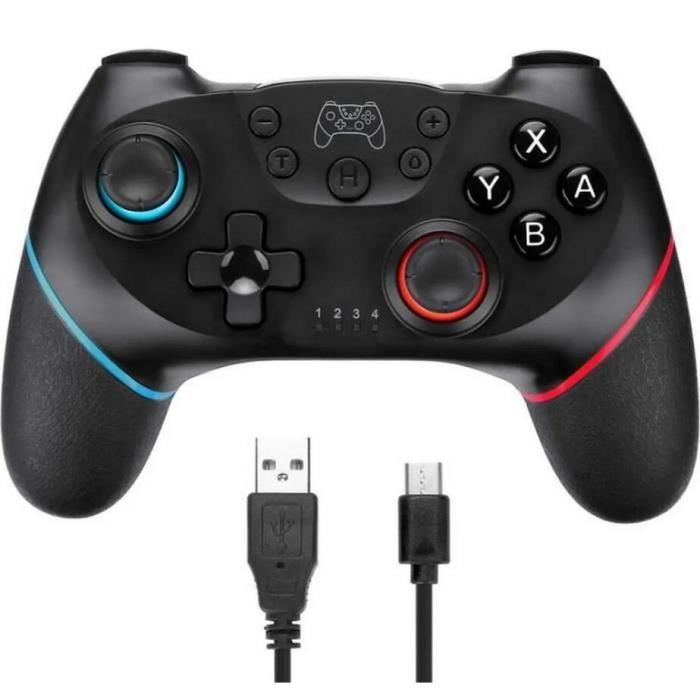 QUMOX Manette Switch, Manette sans Fil pour Switch /Switch OLED, Nintendo Manette Switch Pro Capture D'ÉCRAN Turbo Réglable/ 6 Axes – Image 2
