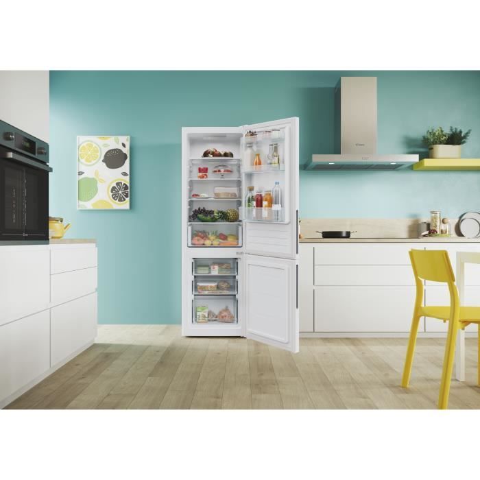 Réfrigérateur combiné - CANDY - CCT3L517EW - Classe E - 260 L - 39 dB - Blanc – Image 2