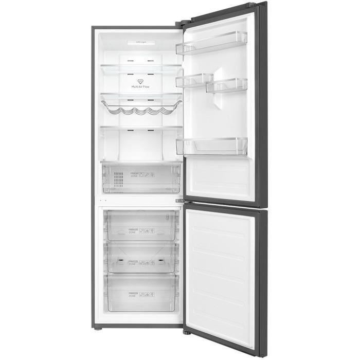 Réfrigérateur combiné - TCL - RP318BSC0 - 2 portes - Classe C - 318 L - 59,5 x 65 x 185 cm - Gris Quartz – Image 5