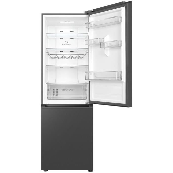 Réfrigérateur combiné - TCL - RP318BSC0 - 2 portes - Classe C - 318 L - 59,5 x 65 x 185 cm - Gris Quartz – Image 6