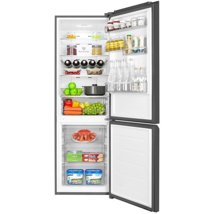 Réfrigérateur combiné - TCL - RP318BSC0 - 2 portes - Classe C - 318 L - 59,5 x 65 x 185 cm - Gris Quartz – Image 7