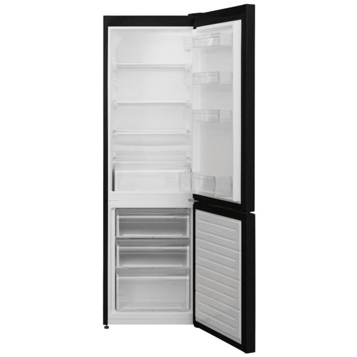 Réfrigérateur congélateur bas - CONTINENTAL EDISON - CEFC268STBD - 268 L - Froid statique - Classe D - L54 x P59,5 x H170 cm - Noir – Image 2