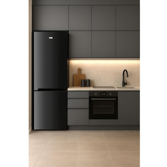 Réfrigérateur congélateur bas - CONTINENTAL EDISON - CEFC268STBD - 268 L - Froid statique - Classe D - L54 x P59,5 x H170 cm - Noir – Image 6