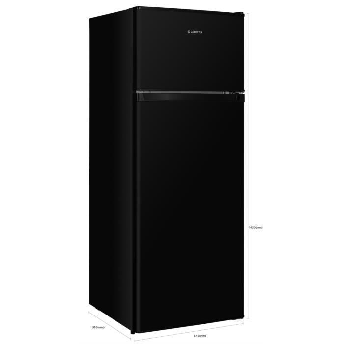 Réfrigérateur congélateur haut GEDTECH GE217DPBL Noir - Capacit 217L - Classe E – Image 2