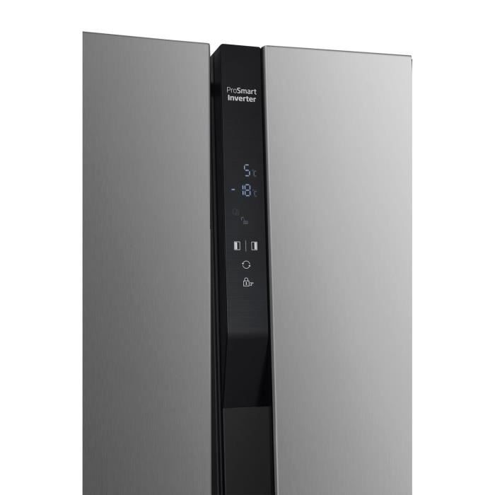 Réfrigérateur Side by Side - BEKO - GNO5323XPN - Froid ventilé - Classe D - 532 L - 177 x 91 x 67 cm - Inox – Image 3