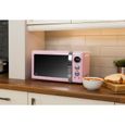 Retro Micro-ondes Numérique 20L, 5 Niveaux Puissance, Décongélation, Minuterie SWAN SM22030LPNEU 800W Rose 61475 – Image 6