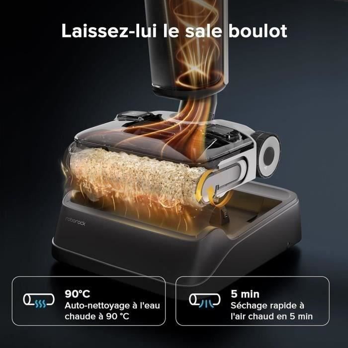 ROBOROCK F25 ACE - Aspirateur Laveur sans Fil - 20 000 Pa - Tout-en-Un pour sols durs - Zéro enchevêtrement - Séchage Rapide à 90 °C – Image 6