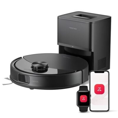 Roborock Q10 S5+ (S8 Plus Amélioré)Set Aspirateur Robot Laveur avec Station, 10000 Pa Aspiration, Double Anti-emmêlement