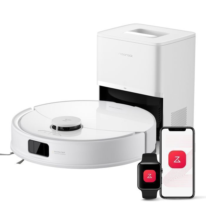 Roborock Q10 PF+ Aspirateur Robot -10000 Pa -Upgrade du Q8 Max+/S8+ ,Double Anti-emmêlement, Système VibraRise 2.0