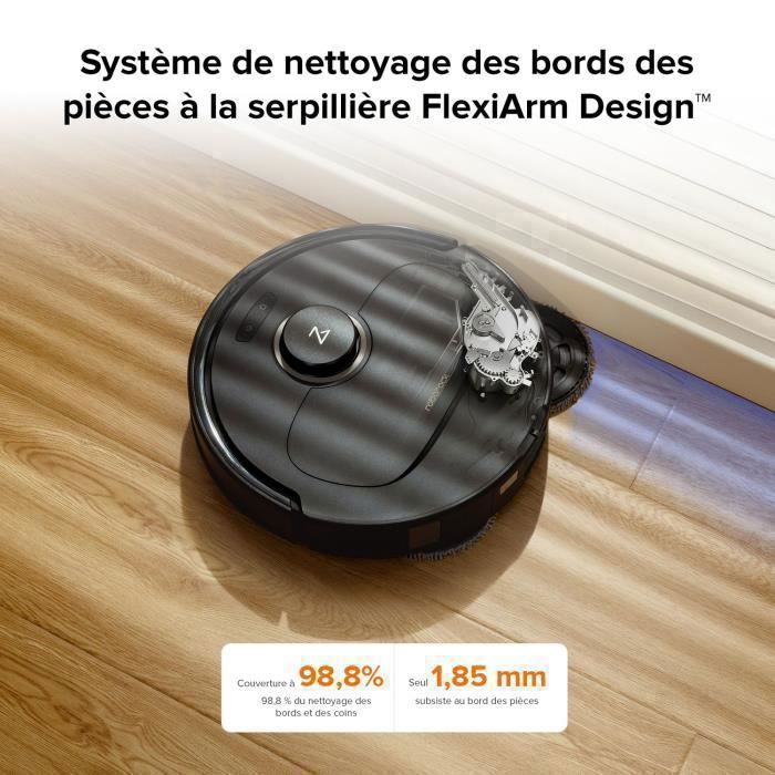 Roborock Qrevo pro Aspirateur Robot 7 000Pa avec Brosses Latérales FlexiArm,avec Automatique Station,Retravail Intelligent – Image 3
