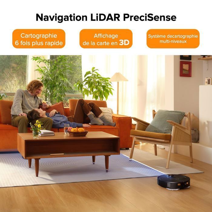 Roborock Qrevo pro Aspirateur Robot 7 000Pa avec Brosses Latérales FlexiArm,avec Automatique Station,Retravail Intelligent – Image 6