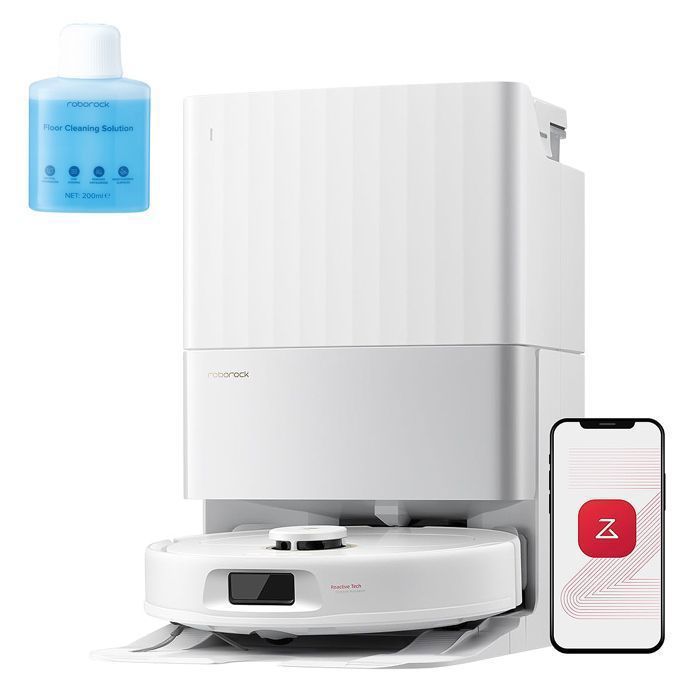 Roborock Qrevo S5V- Upgrade du S7 Max Ultra -12000 Pa -Aspirateur Robot Laveur avec Station -Séchage à l'air Chaud -0%