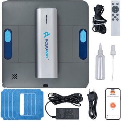 Robot Laveur de Vitres ROBOWAY RW-5 PRO | 4000pA | WIFI | 4 Modes |  Automatique | Télécommandé |