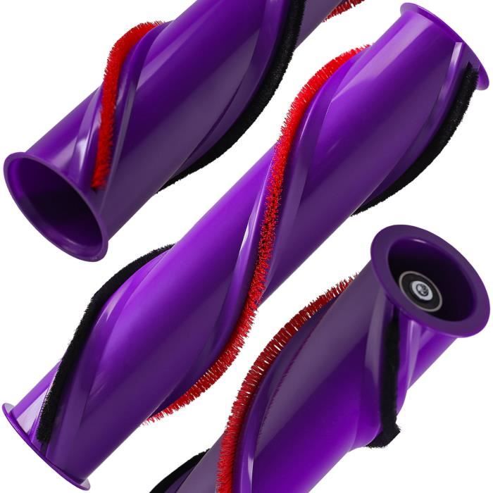 Rouleau brosse pour Dyson V10 SV12 - Remplacement (correspondant 969569-01) - OEM - Largeur 23,7 cm - Violet