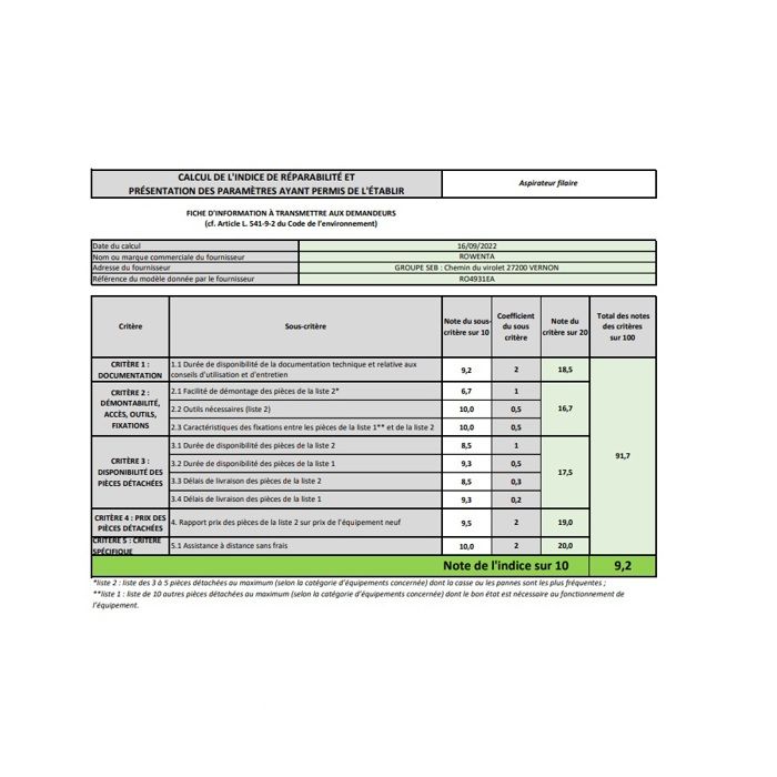 Rowenta Aspirateur avec sac 750w 75db noir - RO4931EA – Image 3