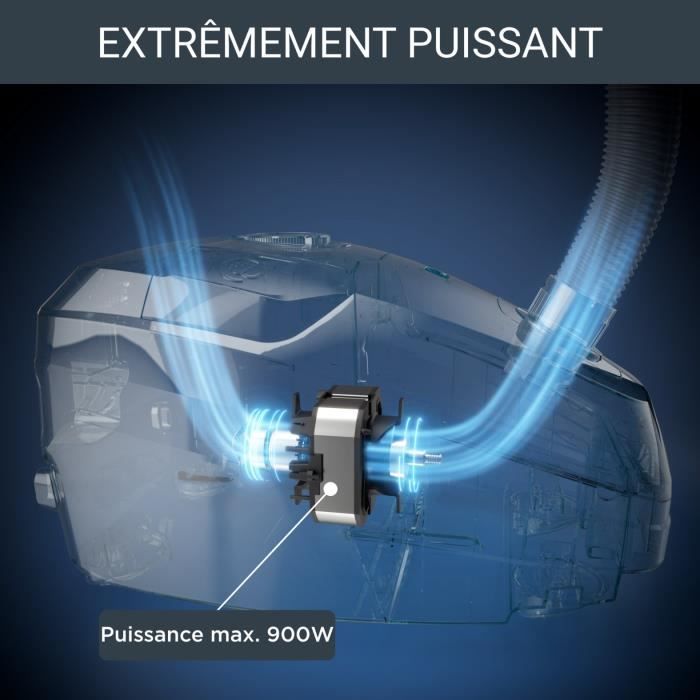 Rowenta Aspirateur avec sac, Moteur basse conso 900 W max, Eco-conçu, Ultra-silencieux, Filtration haute efficacité RO6136EA – Image 2