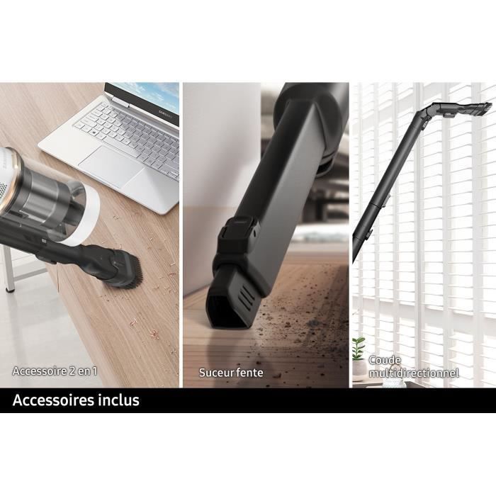 SAMSUNG Jet 85 Complete VS20C85G4TB - Aspirateur Balai sans fil - Puissance 210 AW - Autonomie 60 min - 3 brosses – Image 9