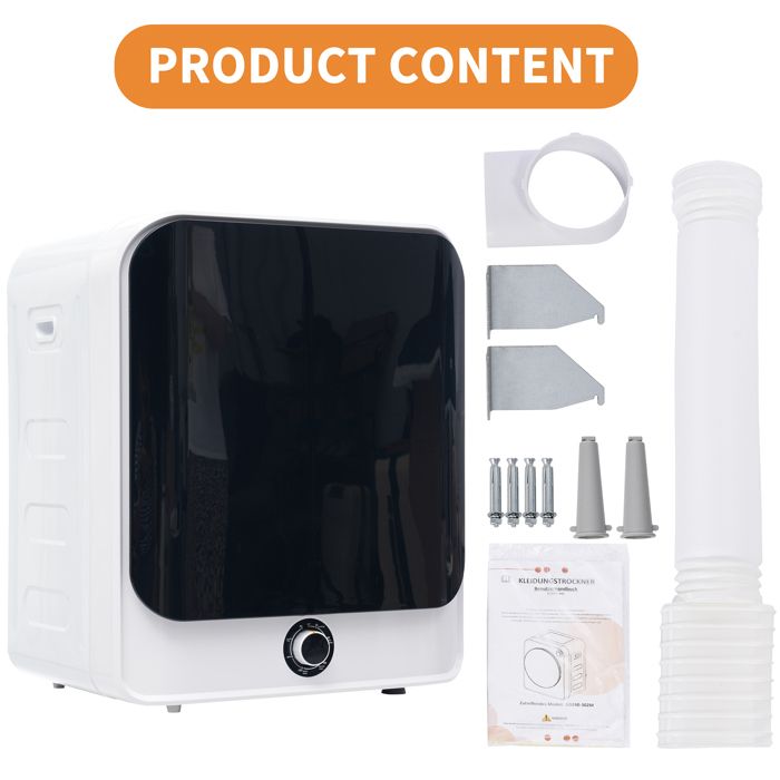 Sèche-linge à suspendre Max. 4,5 kg LEXLIFE Séchage rapide et efficace, 5 programmes, Classe C, Blanc – Image 5