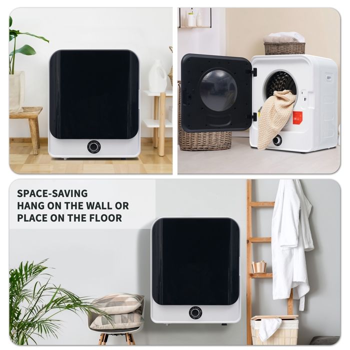 Sèche-linge à suspendre Max. 4,5 kg LEXLIFE Séchage rapide et efficace, 5 programmes, Classe C, Blanc – Image 6