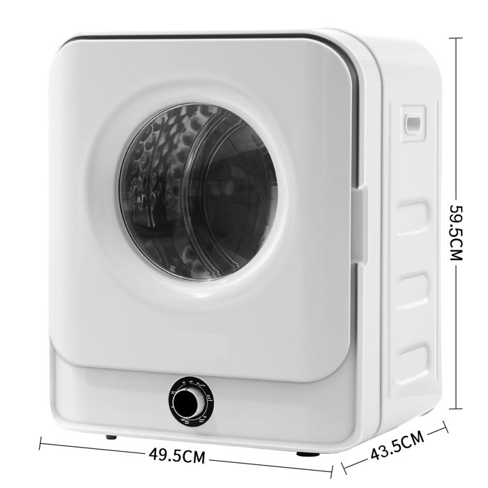 Sèche-linge - TRUXEN8 - 3 kg - Acier inoxydable - 830 W - 5 programmes – Image 3