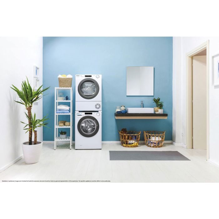 Sèche-linge frontal CANDY CSOEH10A2TREX-47 - 10 kg - Pompe à chaleur - Connecté - Blanc – Image 4