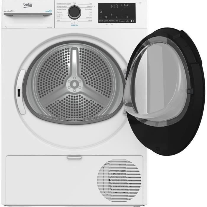 Sèche-linge pompe à chaleur BEKO b300 D3H27493W - 7 kg - Induction - L60cm - Capteur d'humidité - Blanc – Image 6