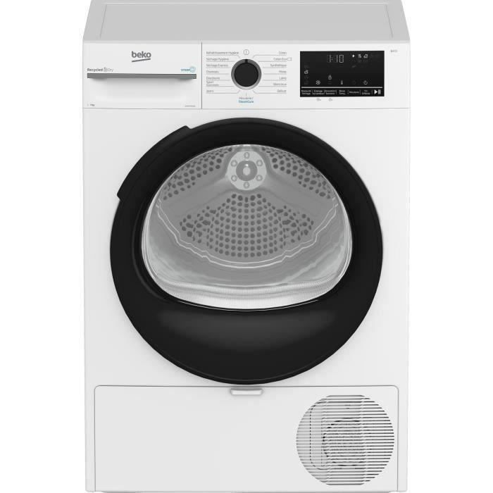 Sèche-linge pompe à chaleur BEKO b300 D3H27493W - 7 kg - Induction - L60cm - Capteur d'humidité - Blanc