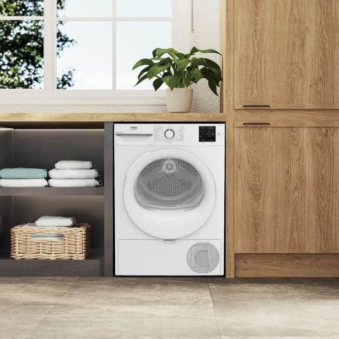 Sèche-linge pompe à chaleur BEKO b300 Eco sense D0H1930 - 9 kg - L60cm - Blanc – Image 2
