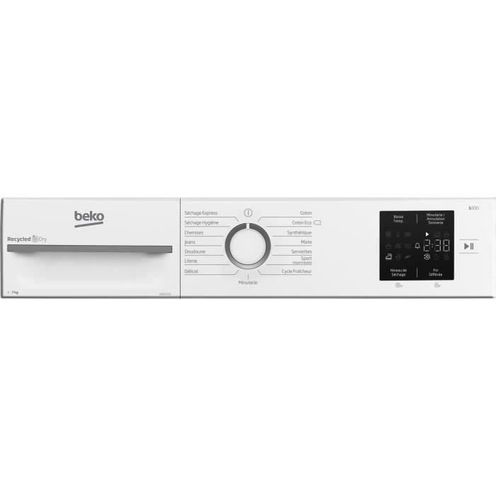 Sèche-linge pompe à chaleur BEKO b300 Eco sense D0H1710 - 7 kg - L60cm - Blanc – Image 5