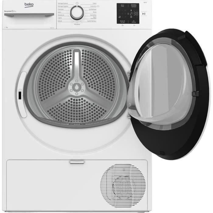 Sèche-linge pompe à chaleur BEKO b300 Eco sense D0H1710 - 7 kg - L60cm - Blanc – Image 7