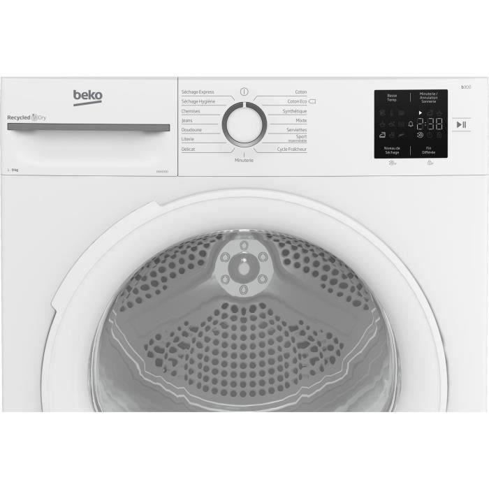 Sèche-linge pompe à chaleur BEKO b300 Eco sense D0H1930 - 9 kg - L60cm - Blanc – Image 6