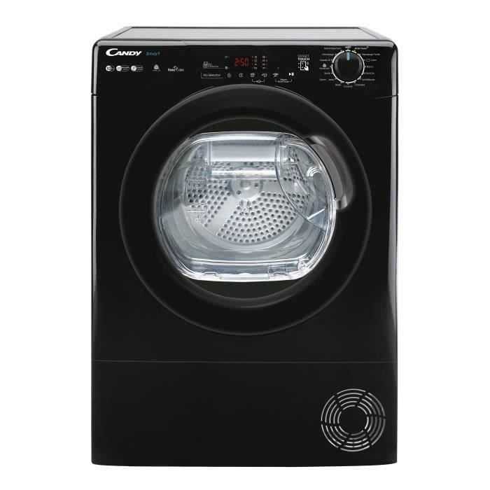 Sèche-linge pompe à chaleur CANDY CSEH10A2DBEBX-47 Smart - 10 kg - Bac EasyCase - Connecté - Noir