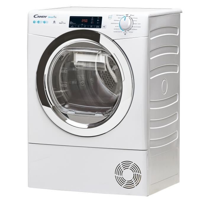 Sèche-linge pompe à chaleur CANDY CSOE H9A2TCE-47 - 9 kg - connecté - Blanc – Image 2