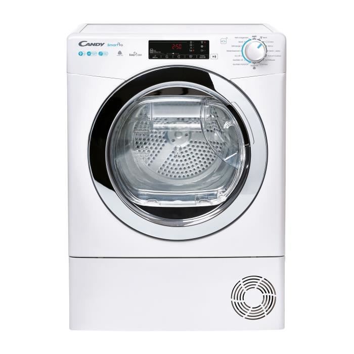 Sèche-linge pompe à chaleur CANDY CSOE H9A2TCE-47 - 9 kg - connecté - Blanc