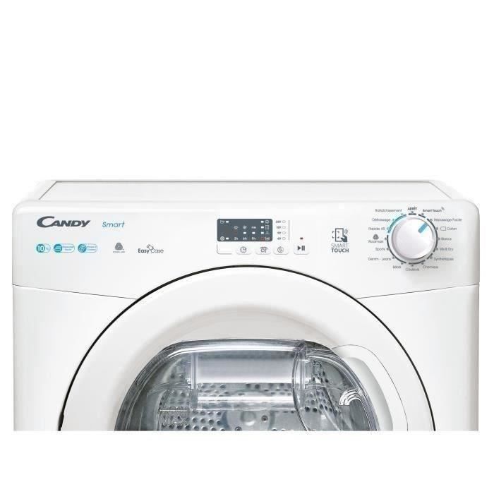 Sèche-linge pompe à chaleur CANDY Smart CSE H10A1LE-47 - 10 kg - Connecté - 15 programmes - 66dB – Image 5