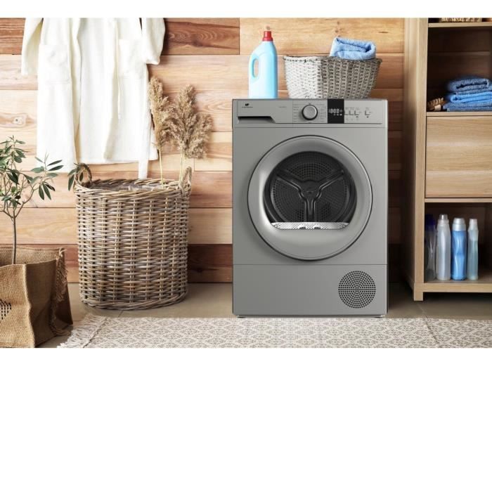 Sèche-linge pompe à chaleur CONTINENTAL EDISON CESL10PCS2 - 10 kg - 60 cm - Classe E - Silver – Image 6