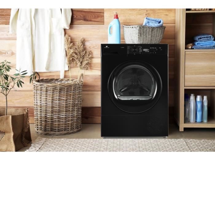 Sèche-linge pompe à chaleur CONTINENTAL EDISON CESL10PCB2 - 10 kg - 60 cm - Classe E - Noir – Image 6