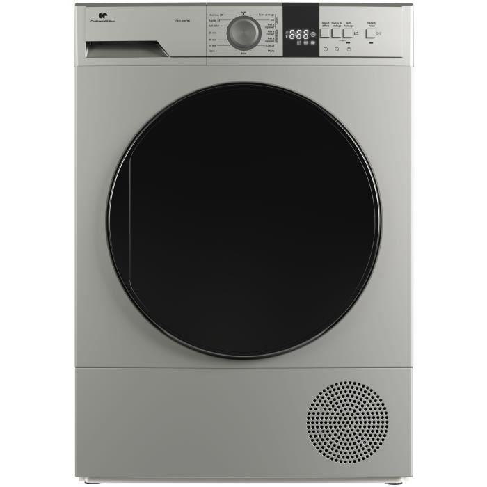 Sèche-linge pompe à chaleur CONTINENTAL EDISON CESL8PCBS - 8 kg - 60 cm - Classe E - Silver