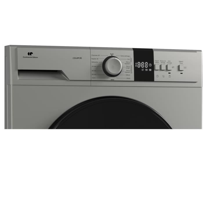 Sèche-linge pompe à chaleur CONTINENTAL EDISON CESL8PCBS - 8 kg - 60 cm - Classe E - Silver – Image 2