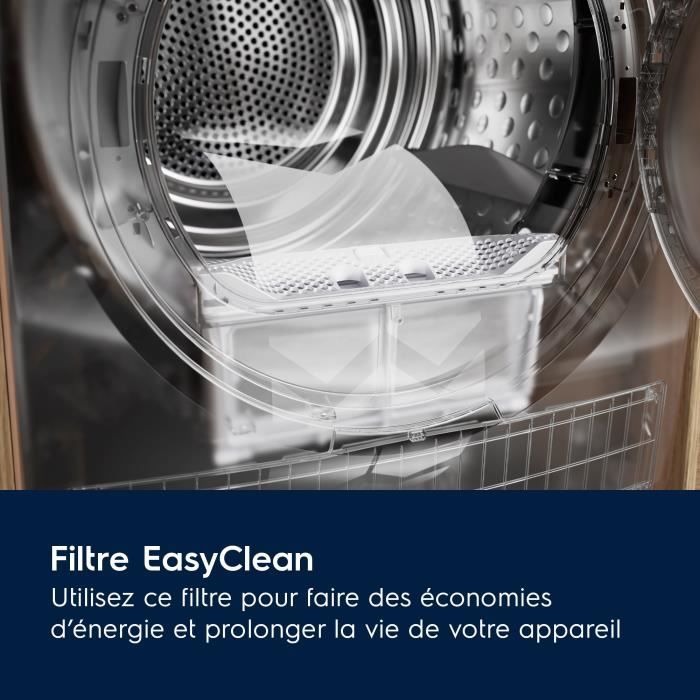 Sèche-linge Pompe à chaleur GentleCare 600 9 kg Electrolux YW6HI293DC – Image 3