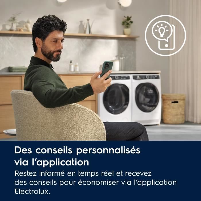 Sèche-linge Pompe à chaleur UltraCare 800 9 kg Electrolux YW8HI393DC – Image 2