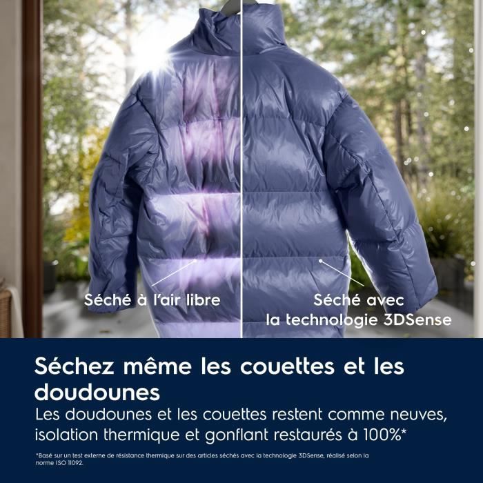 Sèche-linge Pompe à chaleur UltraCare 800 9 kg Electrolux YW8HI393DC – Image 4