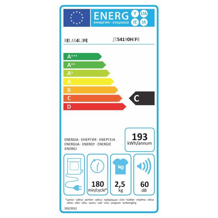 Sèche-Linge - RELAX4LIFE - 800W - Capacité 4KG - 5 Modes de Fonctionnement - Minuterie 0-180min - Tambour en Acier Inoxydable – Image 6