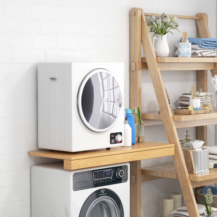 Séchoir linge portable - 850W, 33L - filtrage 2 couches - 5 modes - installation murale ou à poser - blanc – Image 2