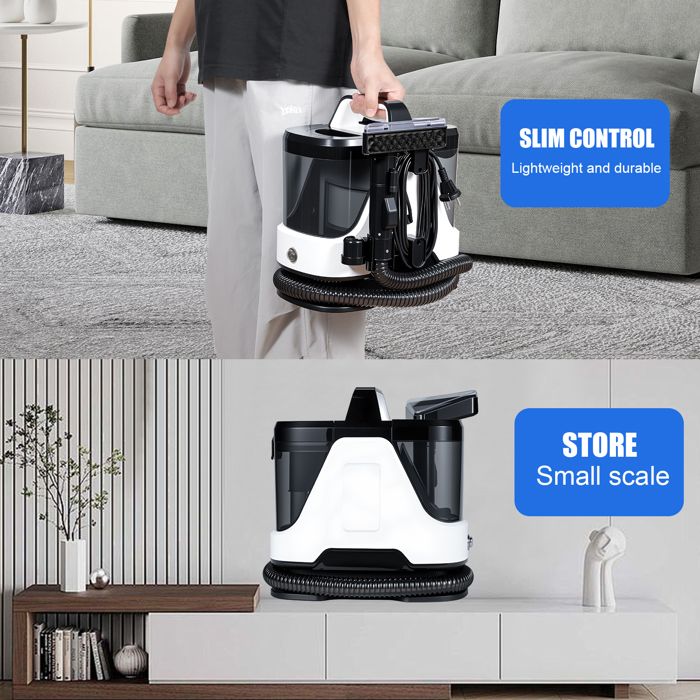 Shampouineuse, 14kPa Nettoyeur canapé tissu, Nettoyeur de tache avec brosse, pour tissus d'ameublement, tapis, canapés, voitures – Image 5