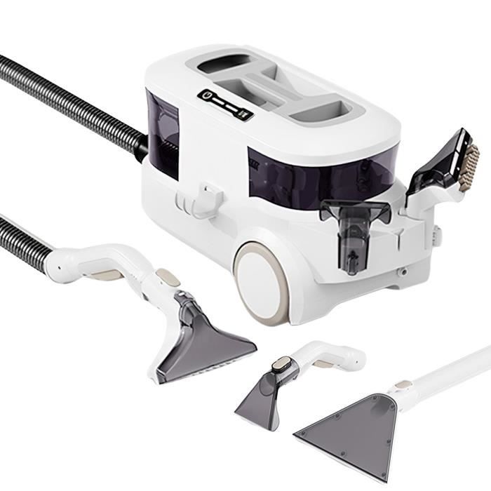 Shampouineuse 800W, Machine de nettoyage de tapis et détachant Pour Nettoyage en profondeur des tissus d'ameublement Pour tapis