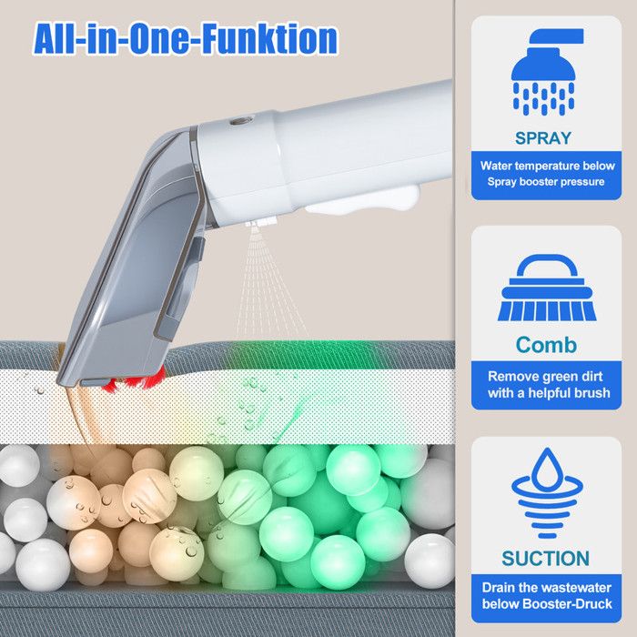 Shampouineuse Canapé 650W 12Kpa – Aspirateur Nettoyeur Canapé Et Tapis – Nettoyeur Tapis Et Moquette Puissant Avec Pulvérisation – Image 6